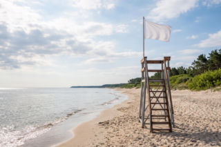 Sinice Chłopy. Czy w Chłopach można się kąpać 04.08? Flaga, warunki pogodowe