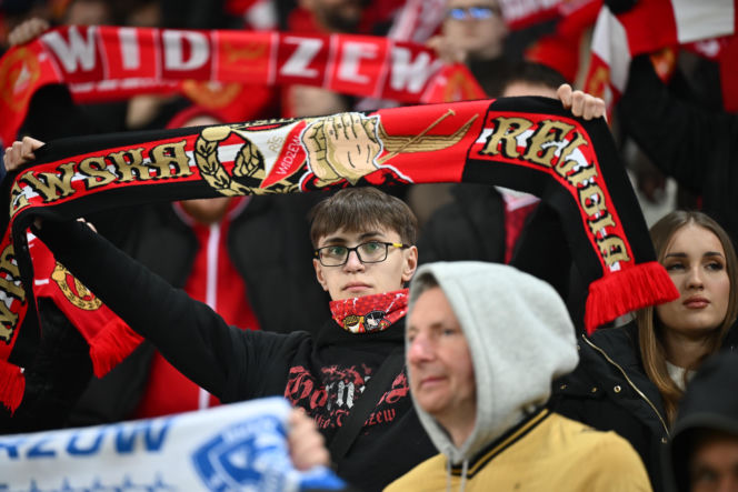 Widzew Łódź - Lech Poznań: Zdjęcia kibiców i zawodników z meczu 24. kolejki PKO BP Ekstraklasy