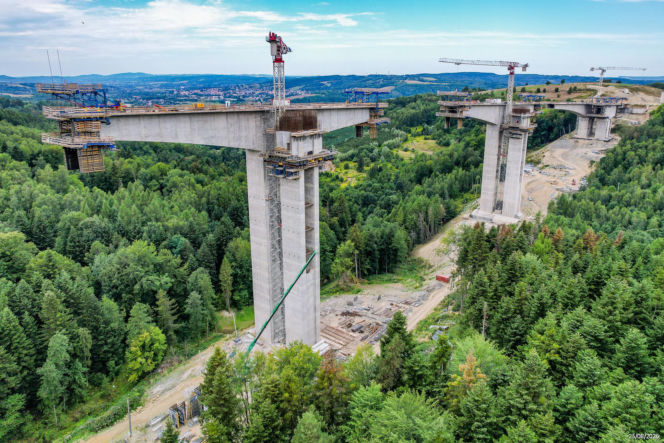 Budowa drogi S19. Najwyższa estakada w Polsce