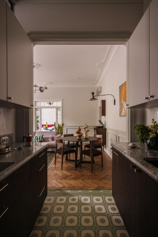 Secesyjny apartament w Poznaniu - projekt Maria Jachalska