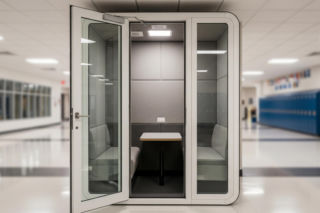 Kabina akustyczna w szkole. Inwestycja za 60 tysięcy złotych budzi zaskoczenie?