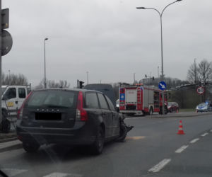 Wypadek na ul. Tischnera w Krakowie