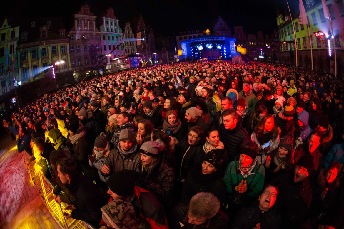 Sylwester na wrocławskim rynku