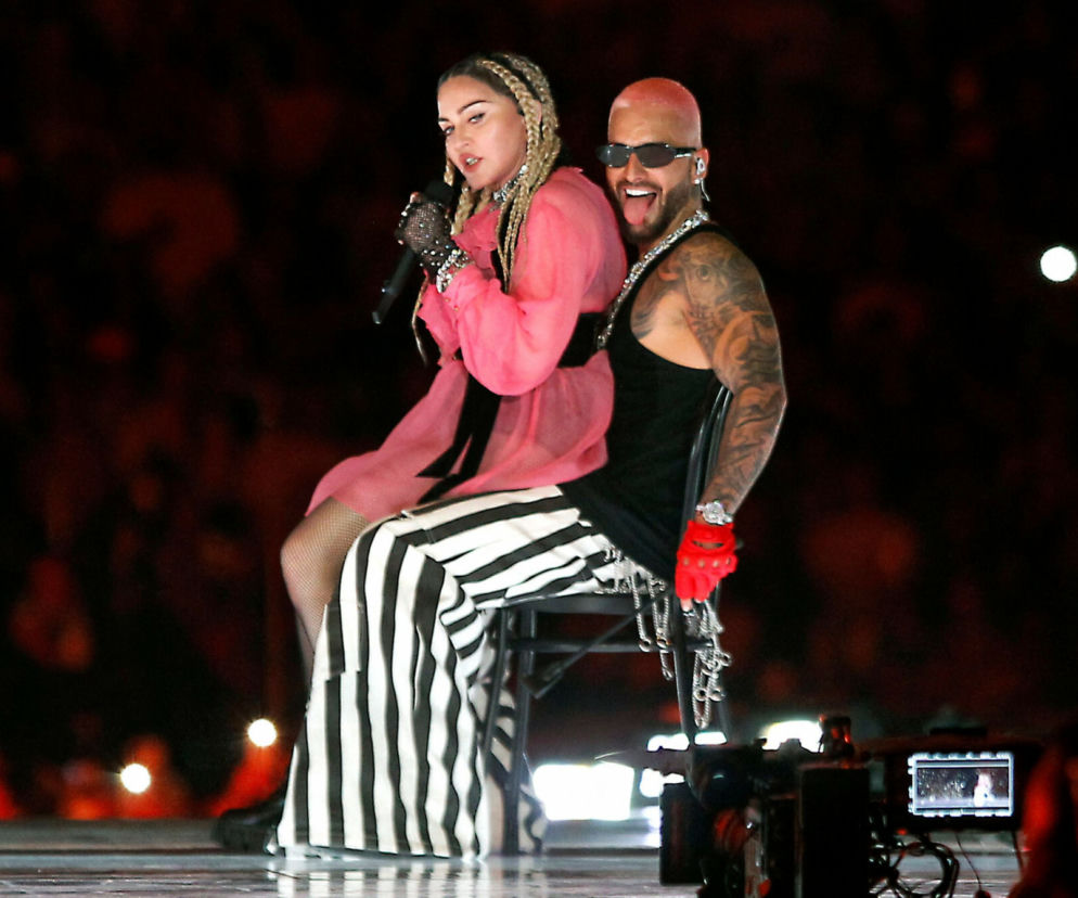 Madonna i Maluma na scenie
