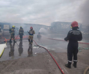 Pożar zakładów w Charnowie