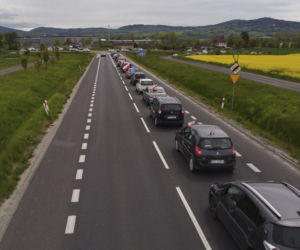 Protest pracowników kopalni i elektrowni Turów