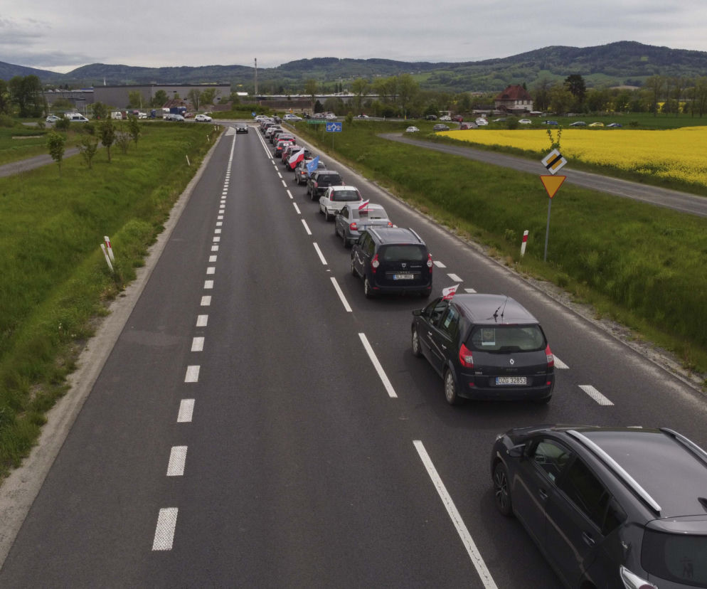 Protest pracowników kopalni i elektrowni Turów