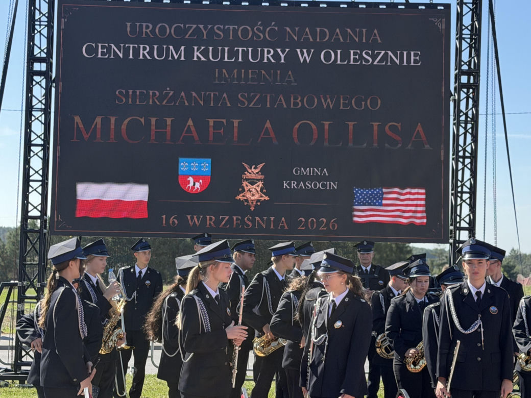 Michael Ollis patronem Centrum Kultury w Olesznie. To on ocalił życie Polaka w Afganistanie