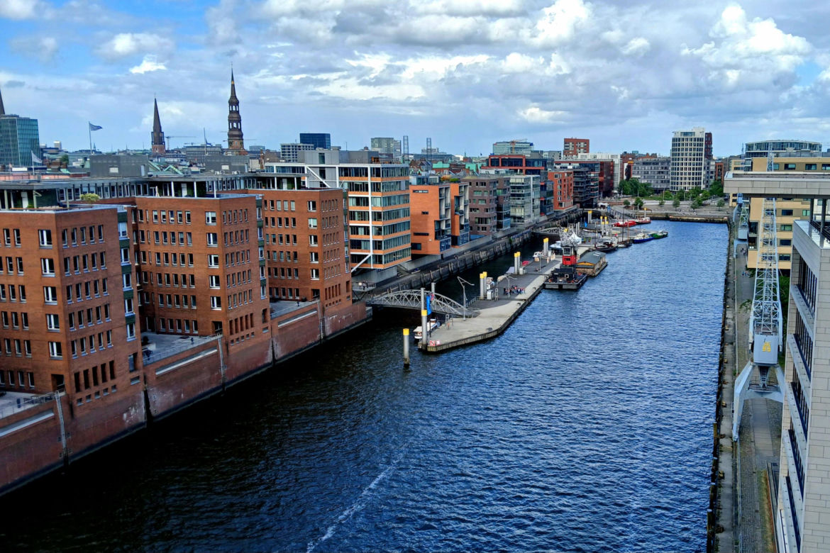 HafenCity i Speicherstadt w Hamburgu