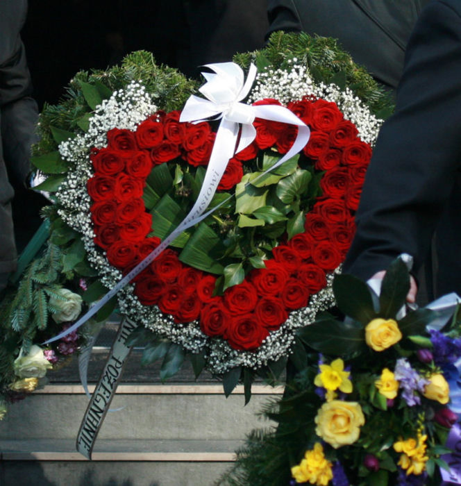 Pogrzeb Mirosława Krawczyka w Gdańsku: Aneta Zając i Mikołaj Krawczyk