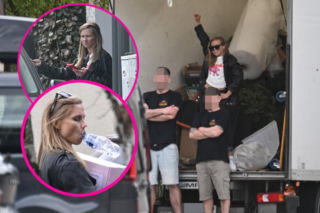 Kaczorowska z zadziorną miną i osiłkami pustoszy swój stary dom. Myślała, że nie zastanie Peli. Doszło do starcia? Mamy zdjęcia