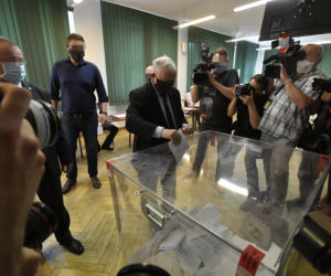 Wybory 2020 Prezes PiS Jarosław Kaczyński oddał swój głos