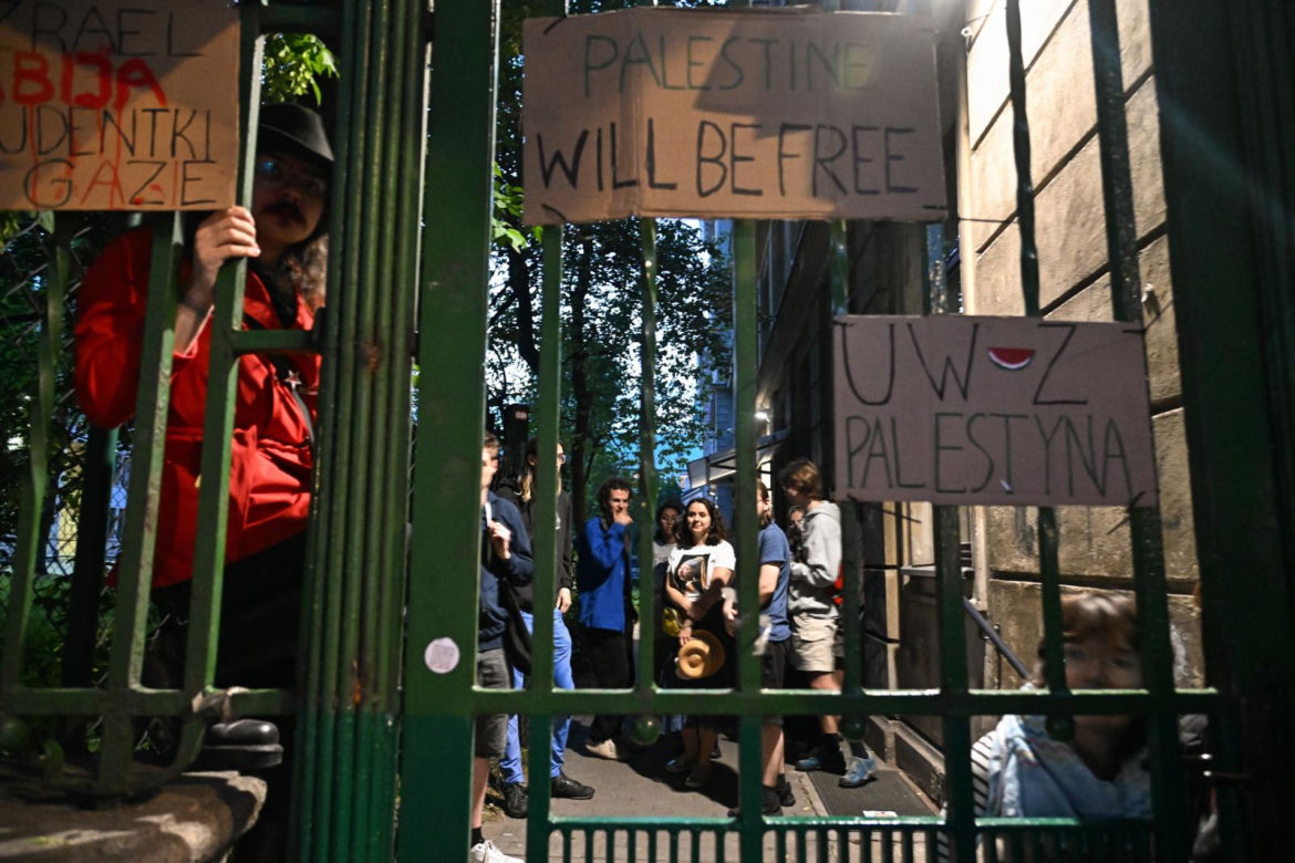 Protest studentów UW
