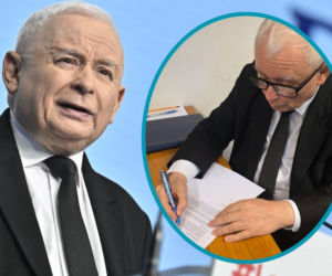 Jedno zdjęcie Kaczyńskiego krąży po sieci. Podpisał oświadczenie o przynależności do PiS