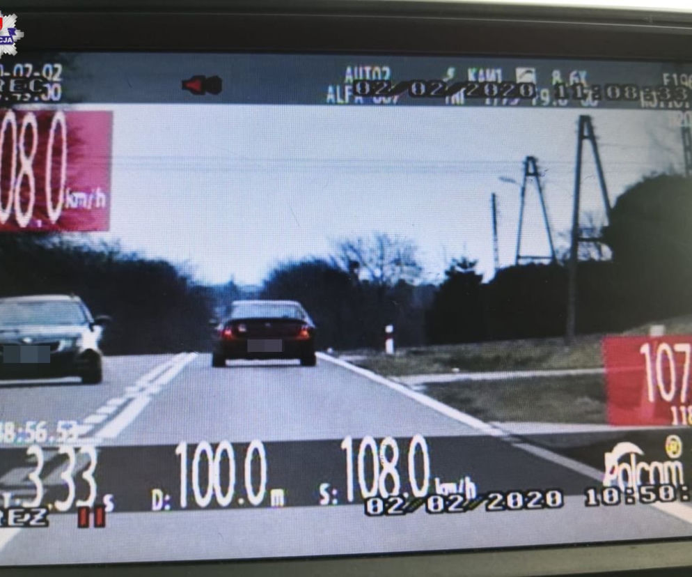 Pomylili miasto z autostradą. W terenie zabudowanym gnali z prędkością ponad 100 km/h
