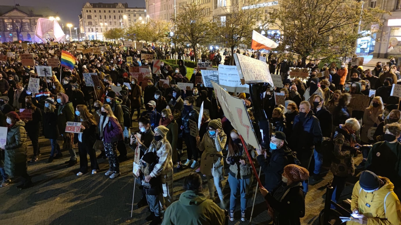 Strajk Kobiet na placu Wolności