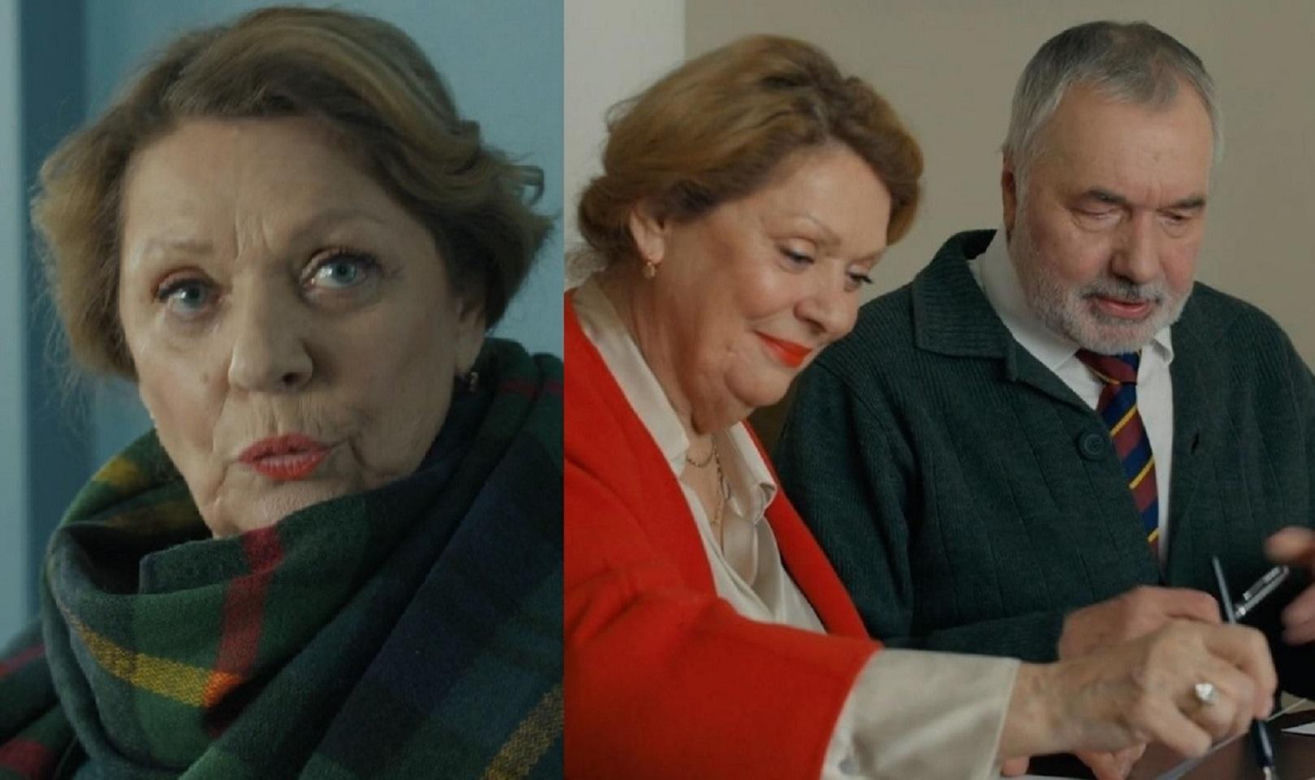 Barwy szczęścia, odcunek 3202. Józefina (Elżbieta Jarosik), Andrzej (Leon Charewicz)
