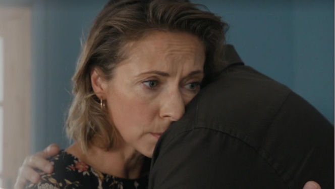 Barwy szczęścia, odc. 3342. Beata (Anita Jancia-Prokopowicz), Damian (Michał Lesień-Głowacki)