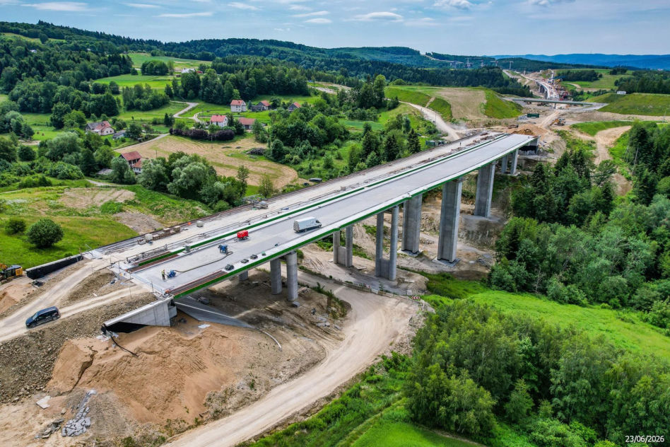 Budowa S19 - Babica Jawornik z najwyższą estakadą w Polsce