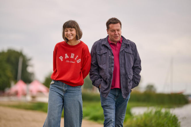 Na Wspólnej odc. 4135. Brygida (Maja Wolska), Michał (Robert Kudelski)