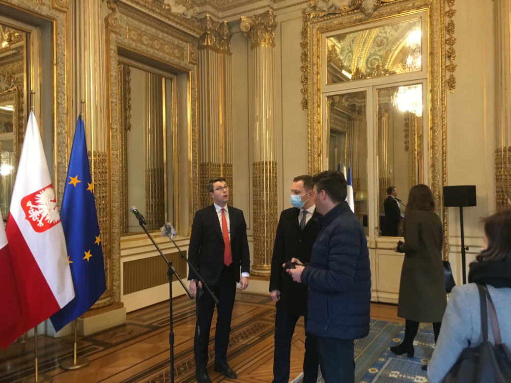 Premier Mateusz Morawiecki w Pałacu Elizejskim