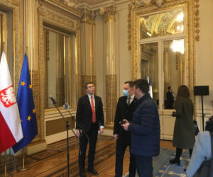 Premier Mateusz Morawiecki w Pałacu Elizejskim