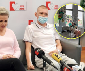 Kacpra prawie wykończyła grypa. Dostał nowe płuca i dzięki temu dożył do swojej osiemnastki. Świętował ją w szpitalu