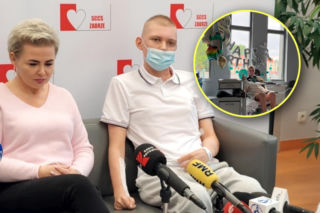 Kacpra prawie wykończyła grypa. Dostał nowe płuca i dzięki temu dożył do swojej osiemnastki. Świętował ją w szpitalu