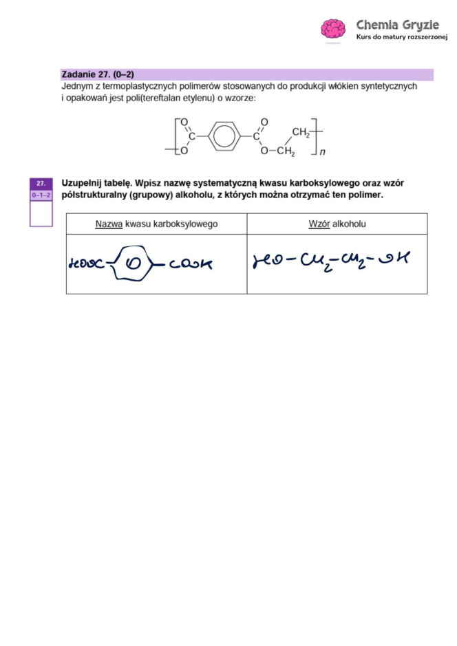 Matura próbna CKE 2026 - chemia. Poprawne odpowiedzi