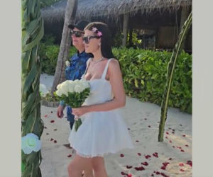 Skiba powiedział TAK na Malediwach! Ślub na plaży i noc poślubna jak z bajki