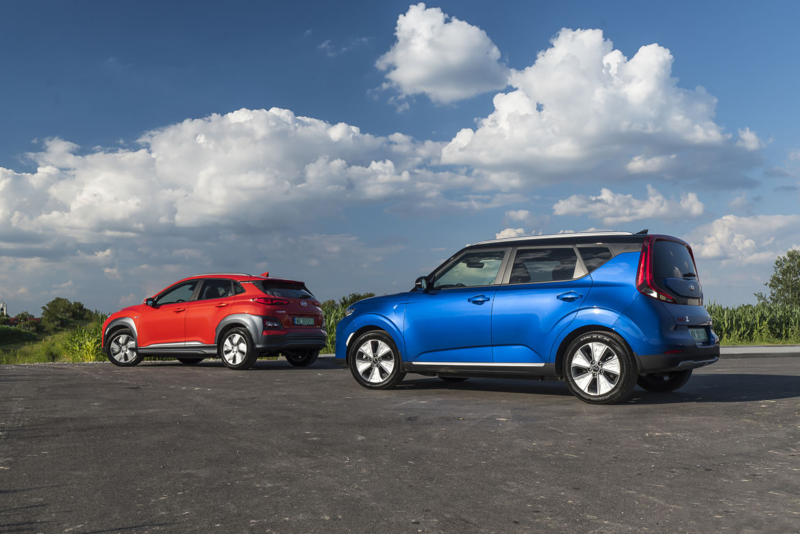 Hyundai Kona Electric 39,2 kWh 136 KM Premium & Kia e-Soul 64 kWh 204 KM XL