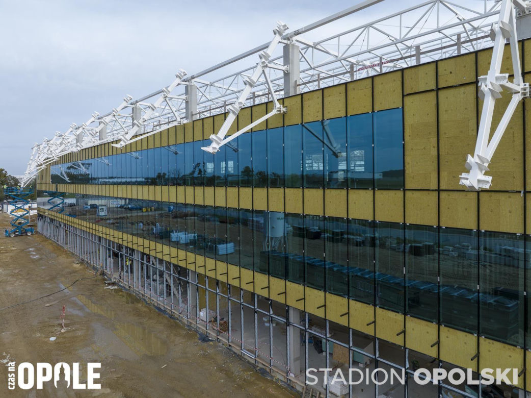 Stadion Opolski w budowie. Najnowsze zdjęcia