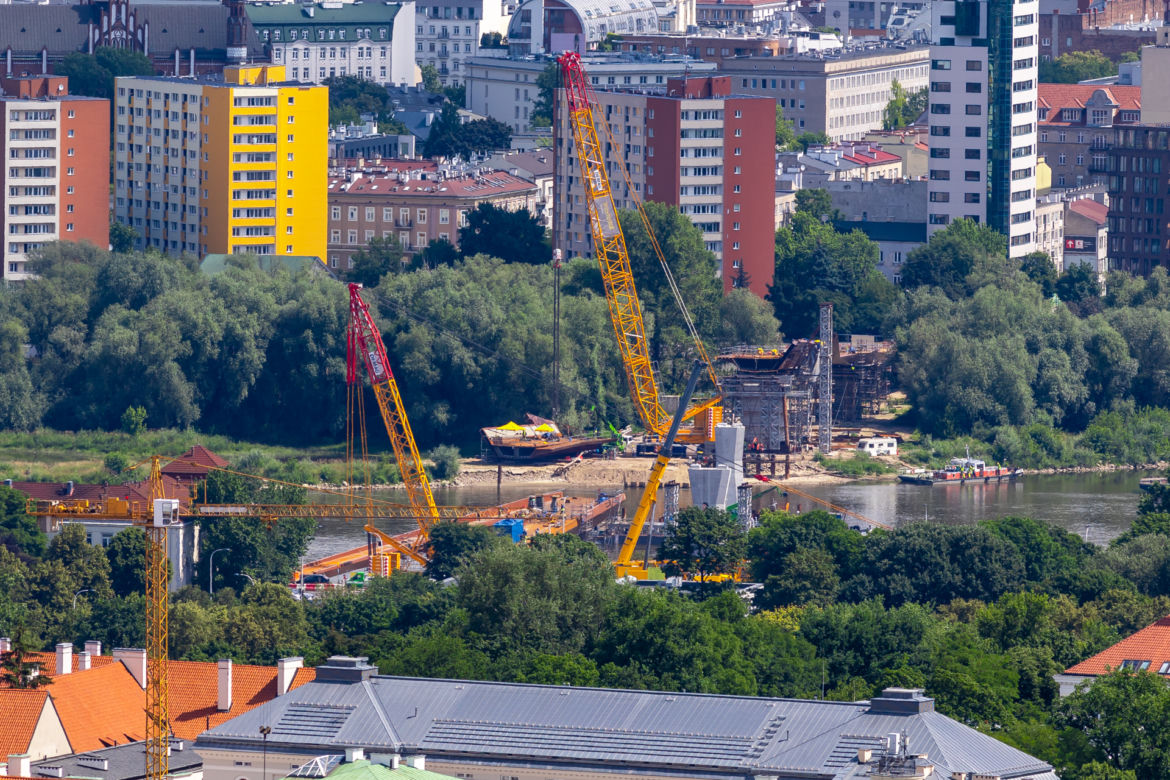 Nowa kładka pieszo-rowerowa w Warszawie