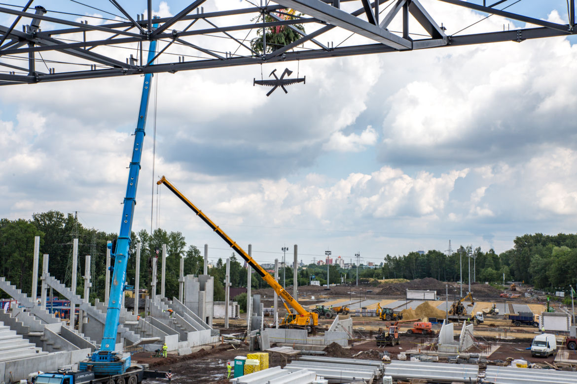 Prace przy nowym stadionie w Katowicach idą pełną parą