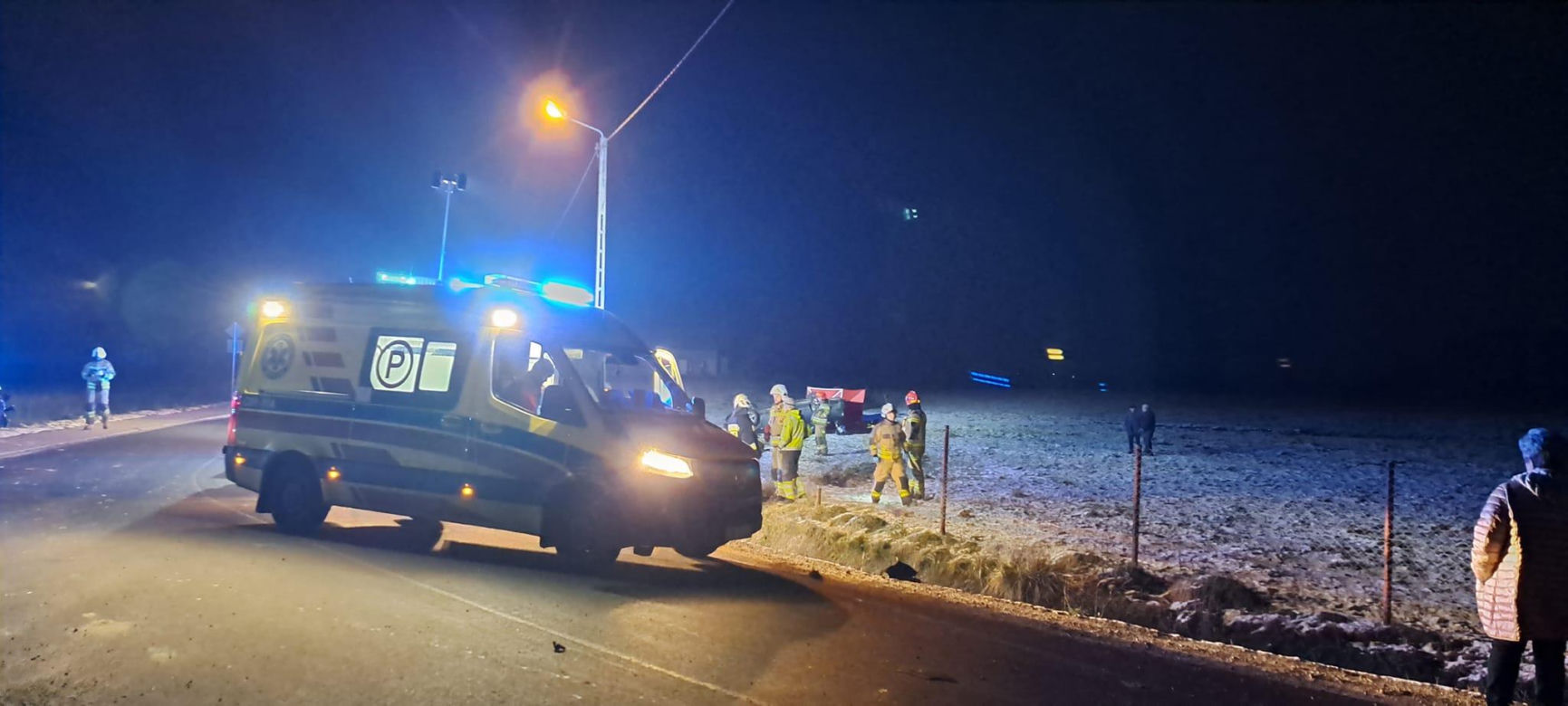 Tragiczny wypadek w miejscowości Chełmica Duża. Zdjęcia z miejsca zdarzenia