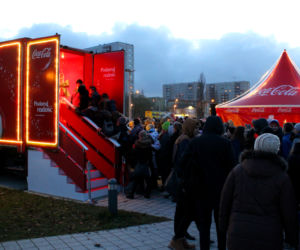 Ciężarówka Coca-Coli w Szczecinie