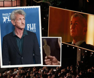 Sean Penn dostał wyjątkowego Oscara w Ukrainie. Powstał z wojennych zniszczeń