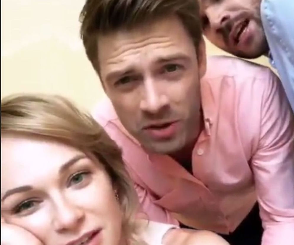 O mnie się nie martw 11 sezon. Sylwia (Aleksandra Adamska), Przemysław (Krzysztof Wach), Paweł (Marcin Korcz)