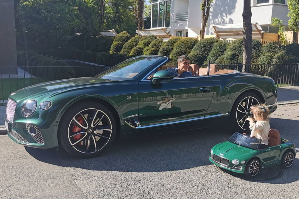 Robert Lewandowski i Bentley Continental GT Speed Convertible