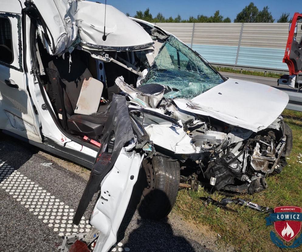 Autostrada A2 pod Łowiczem w kierunku Warszawy zablokowana