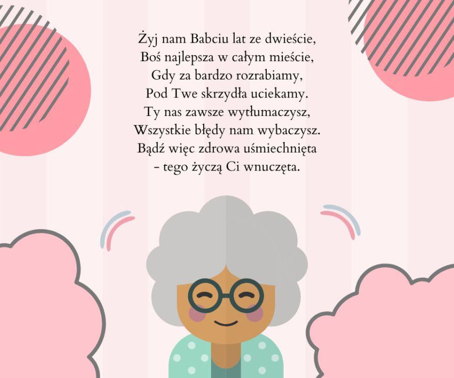 Piękne kartki na Dzień Babci z życzeniami