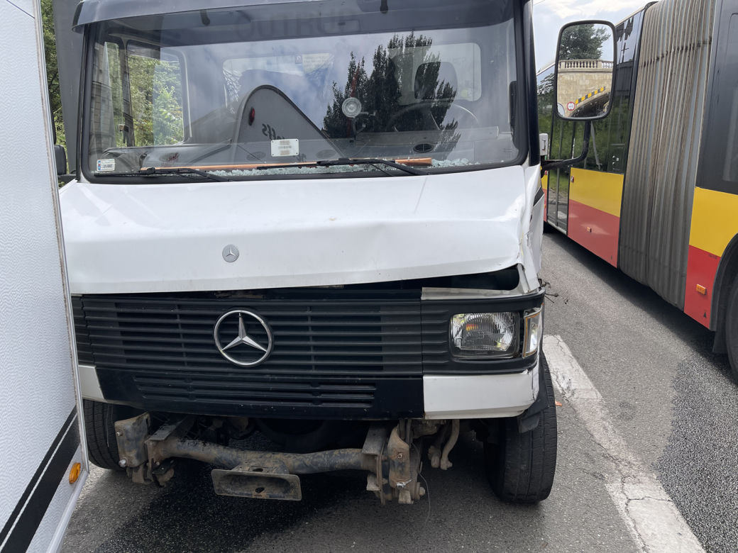 Zderzenie z tramwajem na trasie W-Z