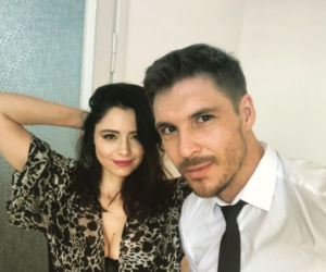 Mikołaj Roznerski i Adriana Kalska w mieszkaniu