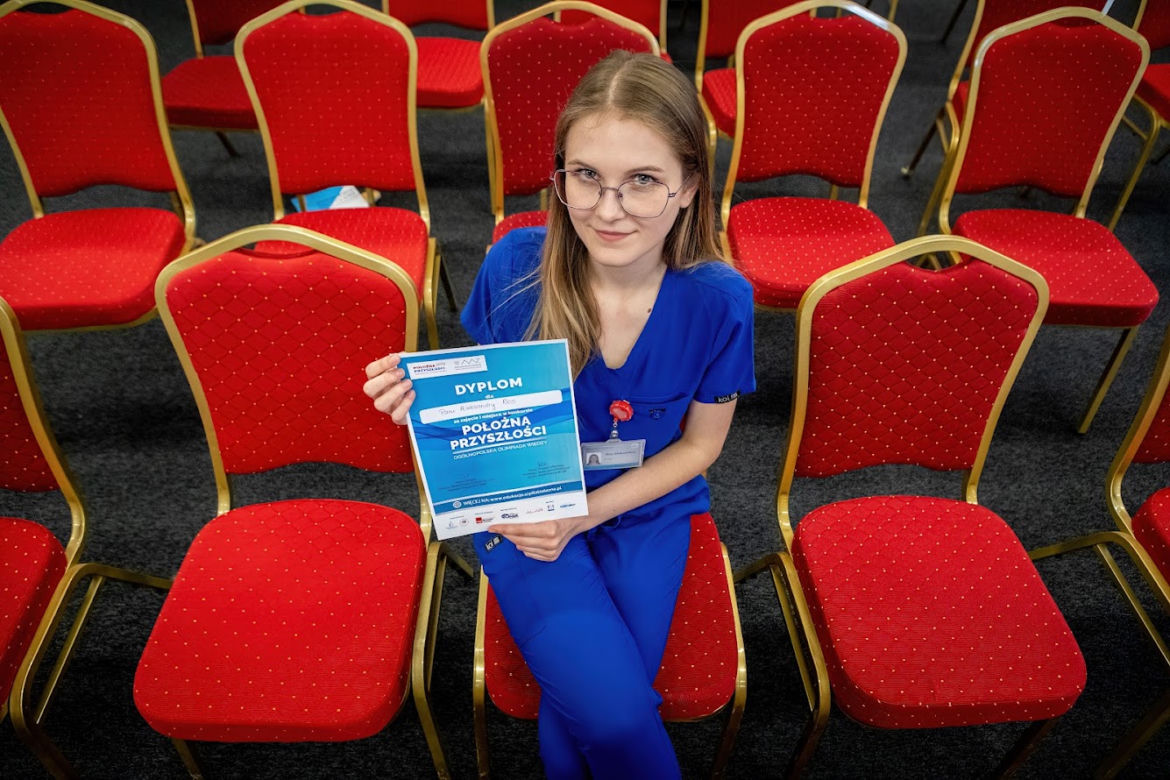 Olsztyn ma najlepszą studentkę położnictwa. Wielki sukces Aleksandry Ros [Zdjęcia]