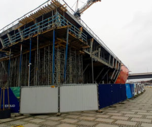 Budowa Morskiego Centrum Nauki w Szczecinie - styczeń 2021