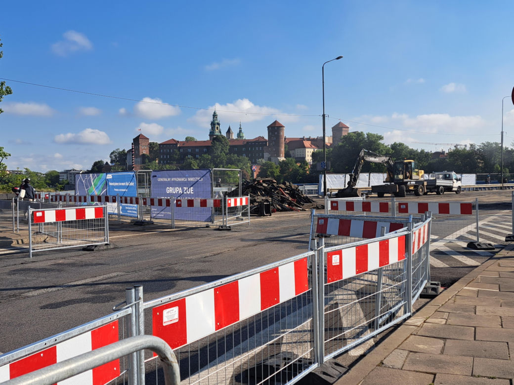 Remont mostu Grunwaldzkiego w Krakowie