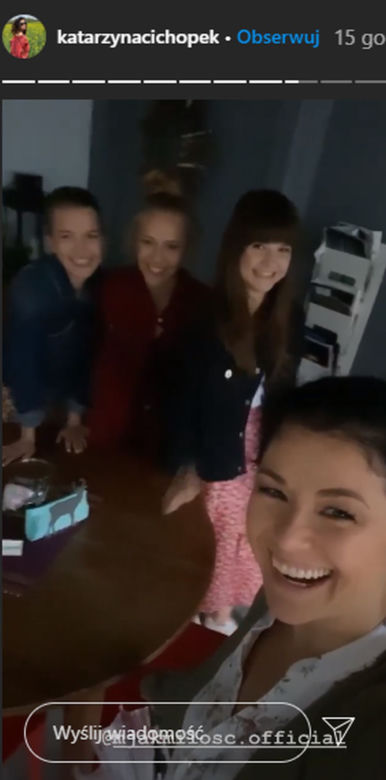 M jak miłość po wakacjach 2020. Kinga (Katarzyna Cichopek), Alicja Ostolska (Ala), Ewka (Jowita Chwałek), Lilka (Monika Mielnicka)