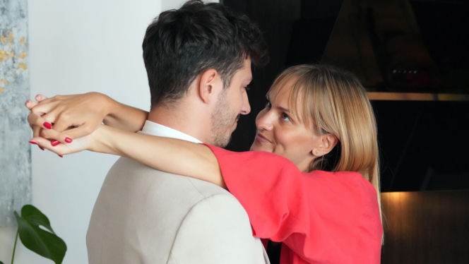 Barwy szczęścia, odc. 3286. Justin (Jasper Sołtysiewicz), Ola (Michalina Robakiewicz)