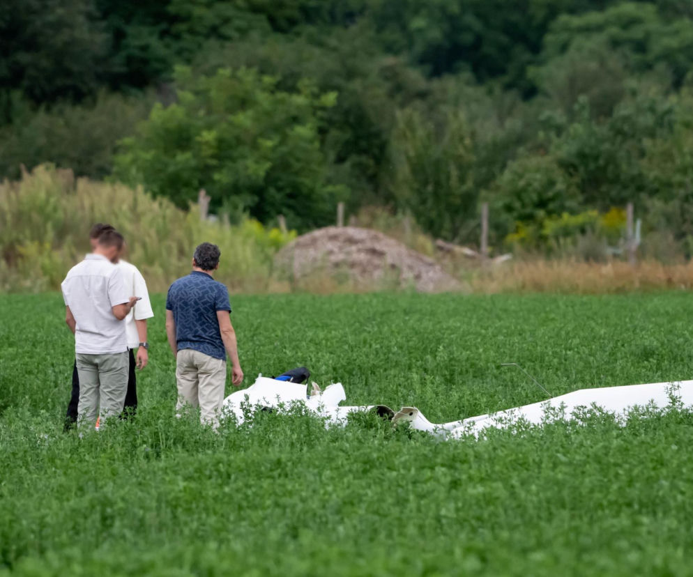 Tragiczny wypadek pod Lesznem. Szybowiec wpadł w korkociąg, pilot nie żyje! 