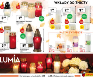 Znicze w Biedronce